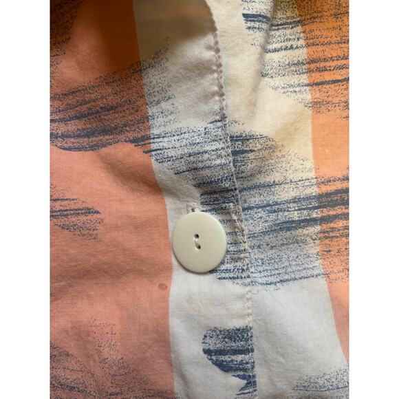 Vintage Retro Jantzen 1970s/80s Abstract Print Collared Button Down - Size L - Picture 8 of 8